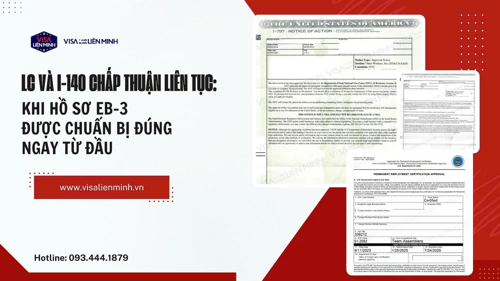 LC VÀ I-140 Chấp Thuận Liên Tục: Khi Hồ Sơ Eb-3 Được Chuẩn Bị Đúng Ngay Từ Đầu