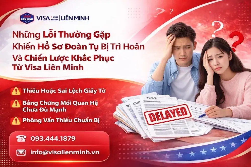 Những Lỗi Thường Gặp Khiến Hồ Sơ Đoàn Tụ Bị Trì Hoãn Và Chiến Lược Khắc Phục Từ Visa Liên Minh
