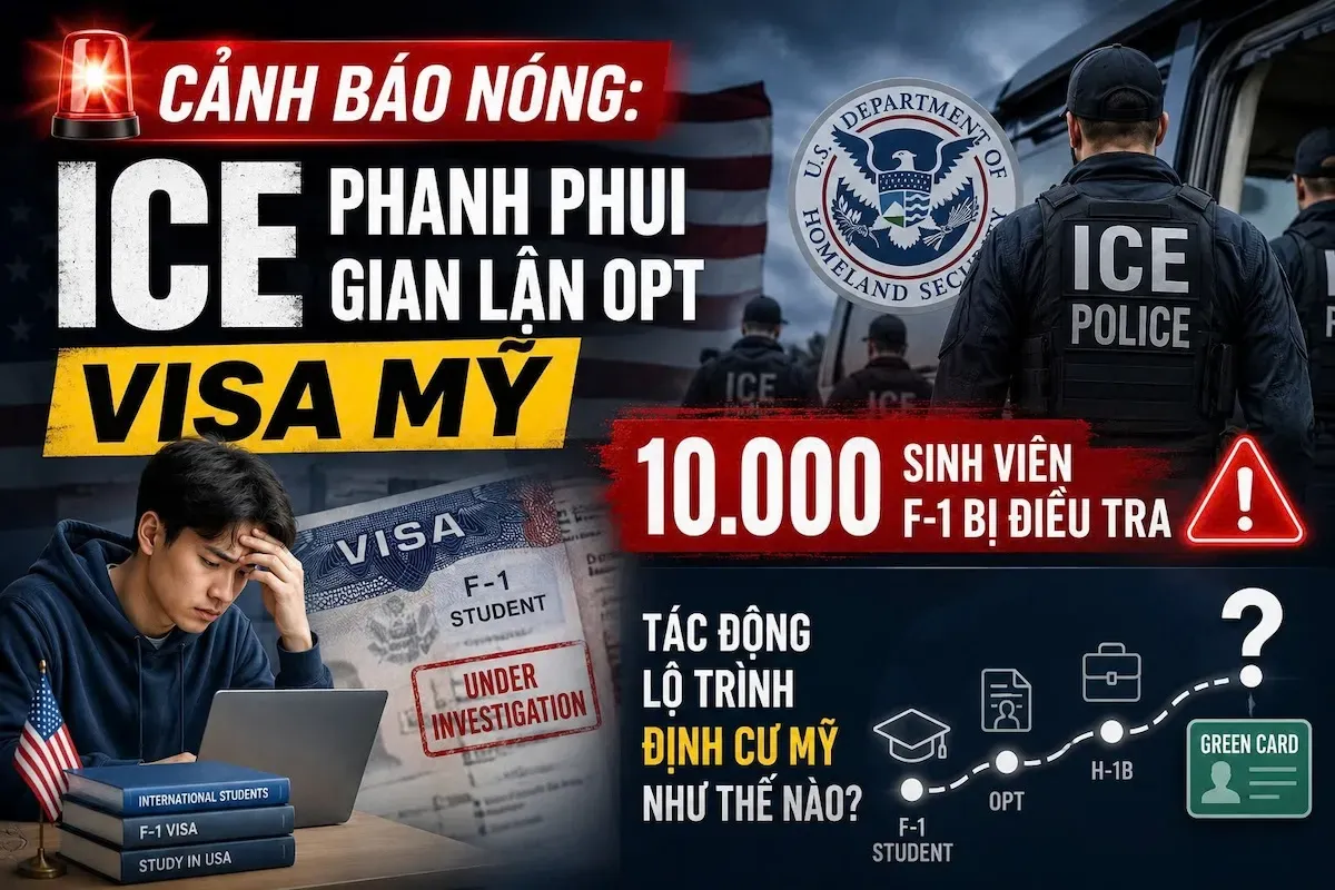 10.000 sinh viên F-1 bị điều tra, tác động lộ trình định cư Mỹ như thế nào?