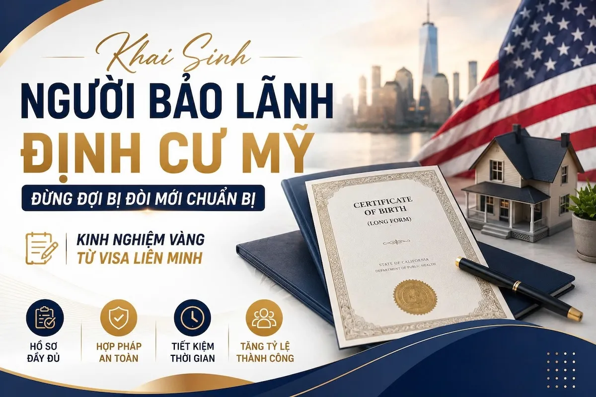 Khai Sinh Người Bảo Lãnh Định Cư Mỹ: Đừng Đợi Bị Đòi Mới Chuẩn Bị